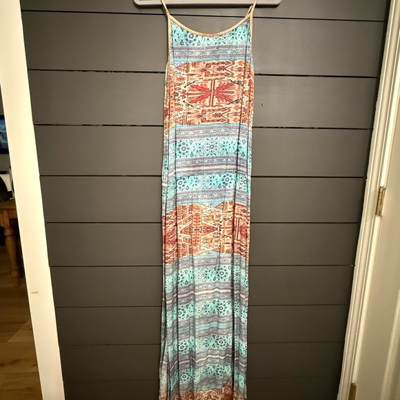 SW3 Bespoke Multicolor Patterned Maxi Dress - Picture 3 of 6